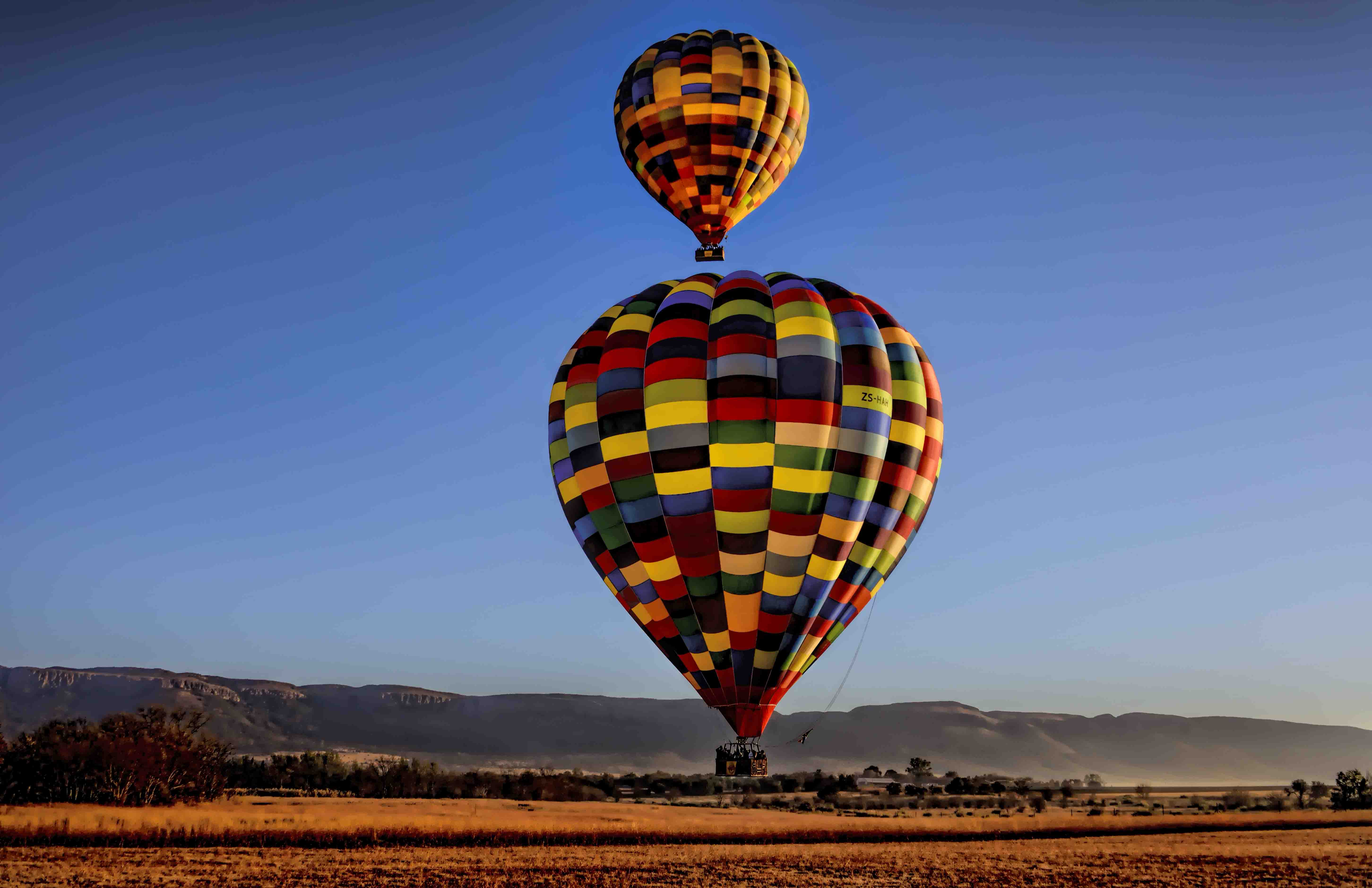 Experience a hot air balloon safari over the Magalies River Valley with Bill Harrop's 